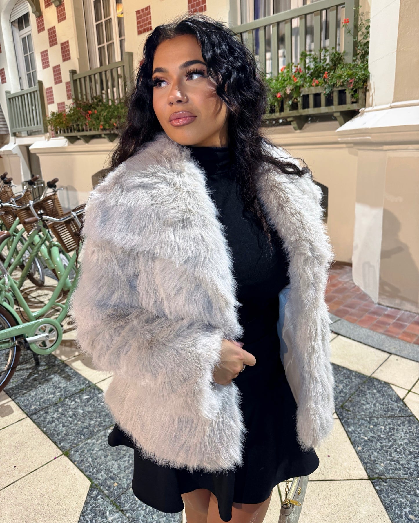 Fourrure Yasmine beige