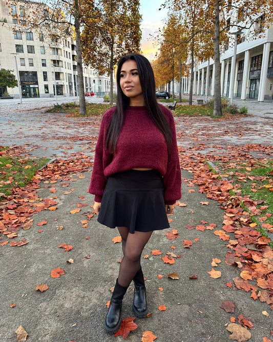 Pull oversize Jade burgundy