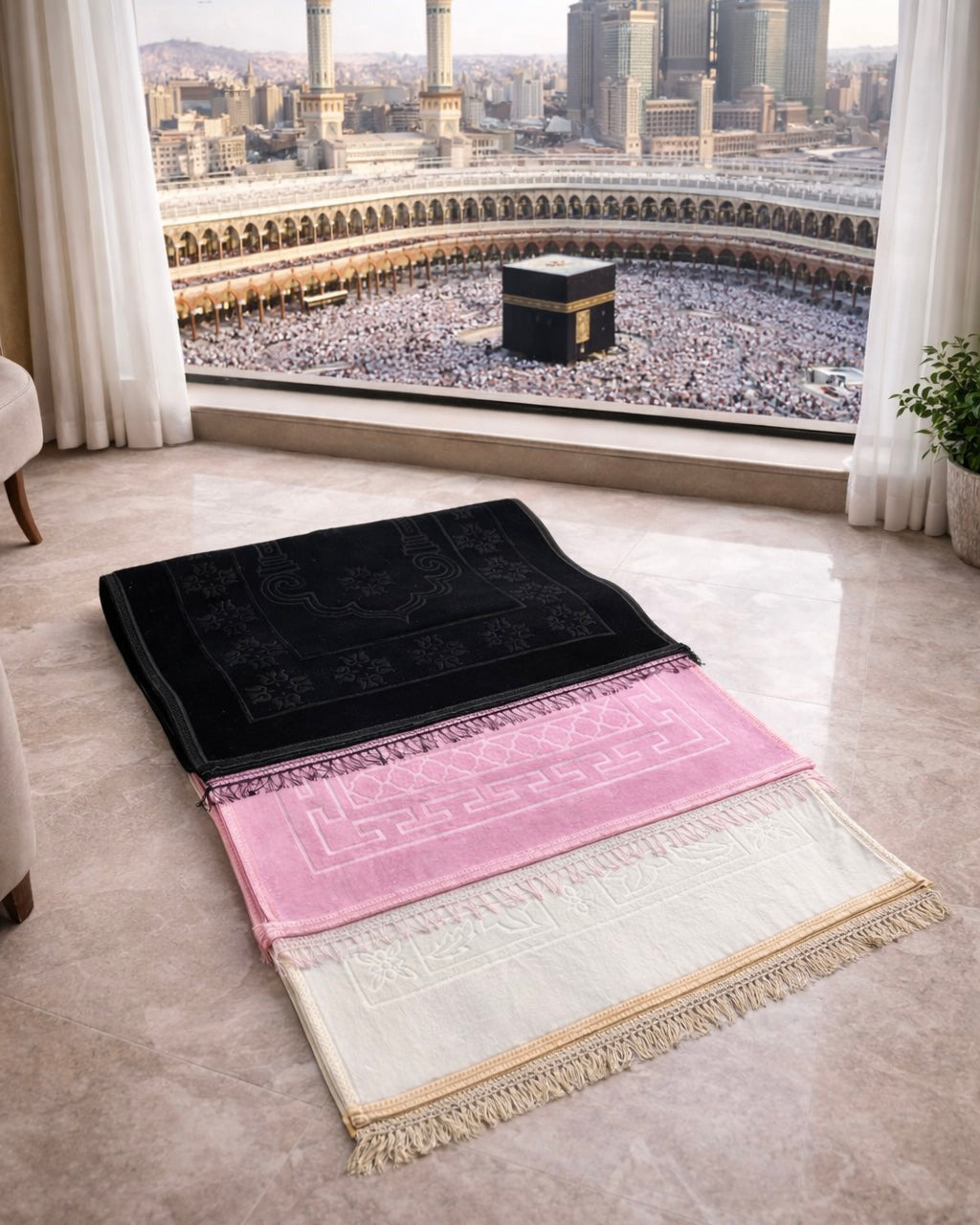 Tapis de prière noir