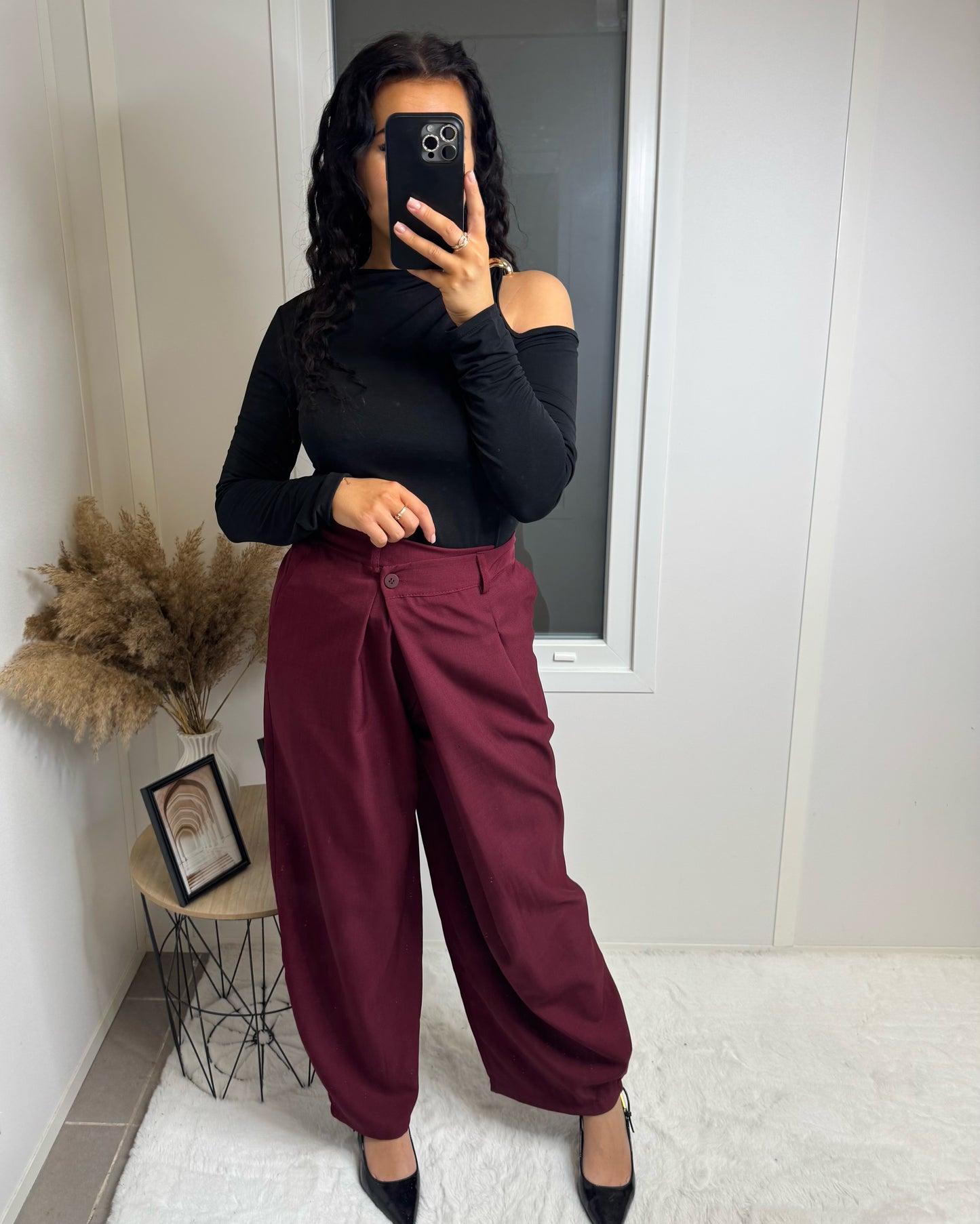 Pantalon ballon bordeaux