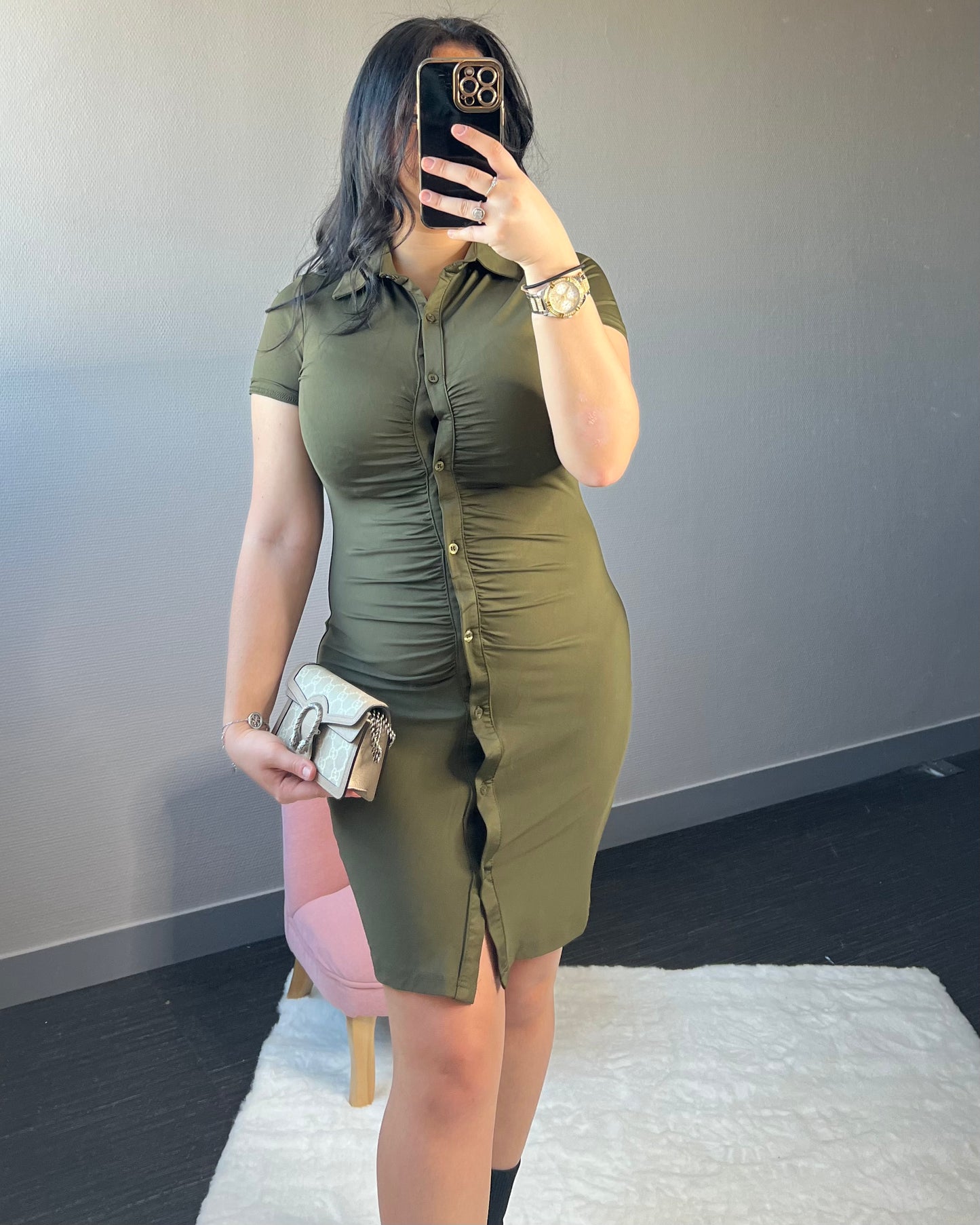 VINA Khaki Dress
