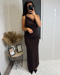 Robe collier giuliana choco