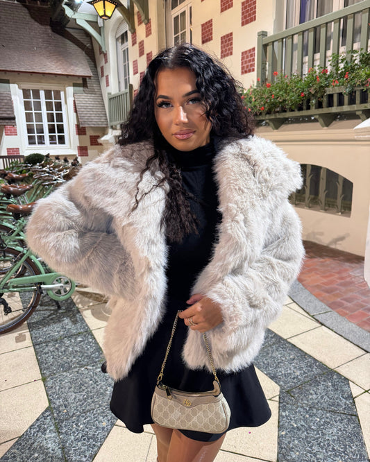 Fourrure Yasmine beige