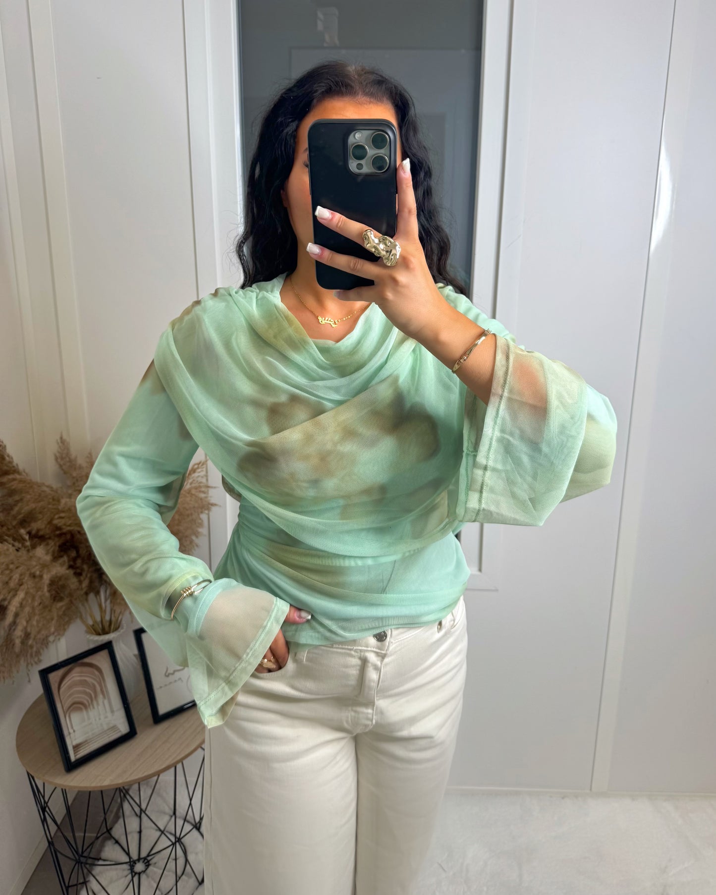 Top Maïa vert d’eau