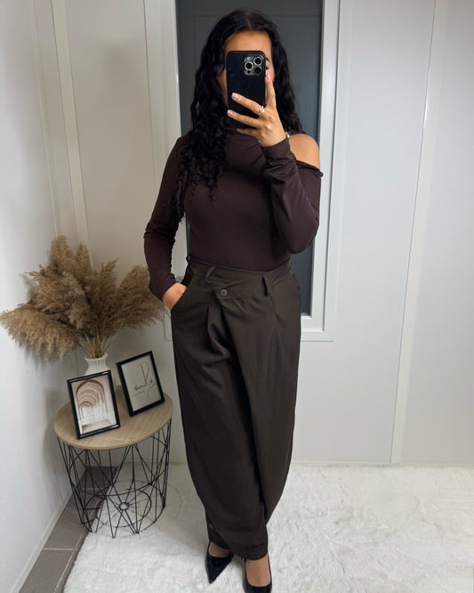 Pantalon ballon choco