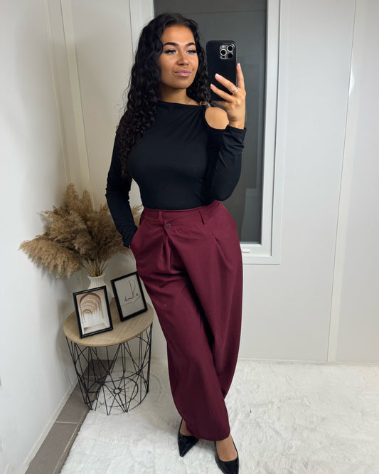 Pantalon ballon bordeaux