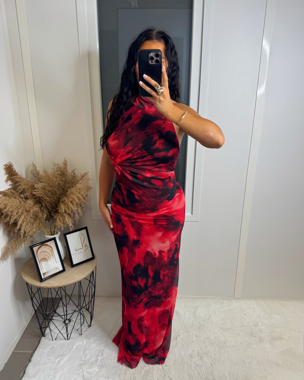 Robe longue Ysra rouge