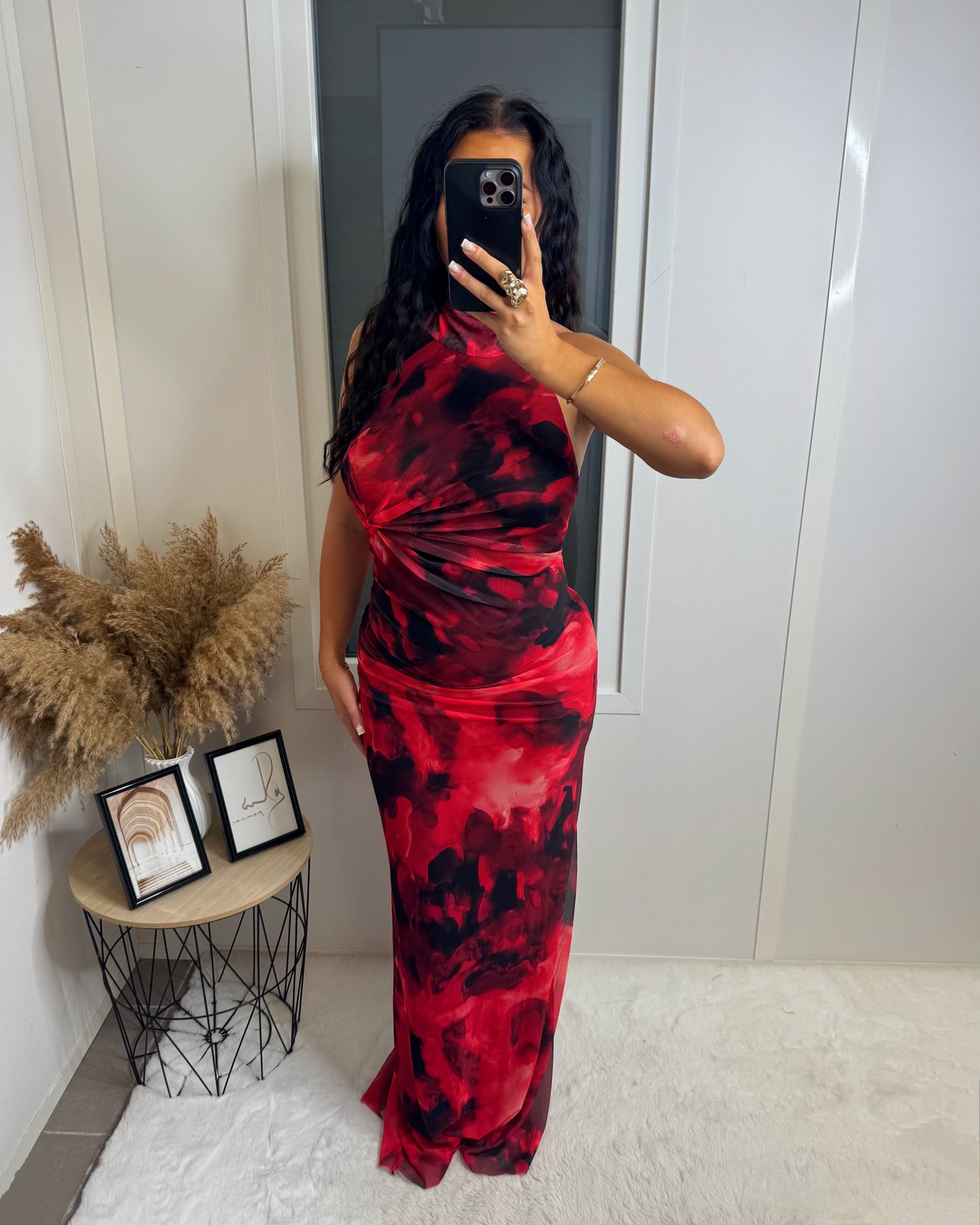 Robe longue Ysra rouge