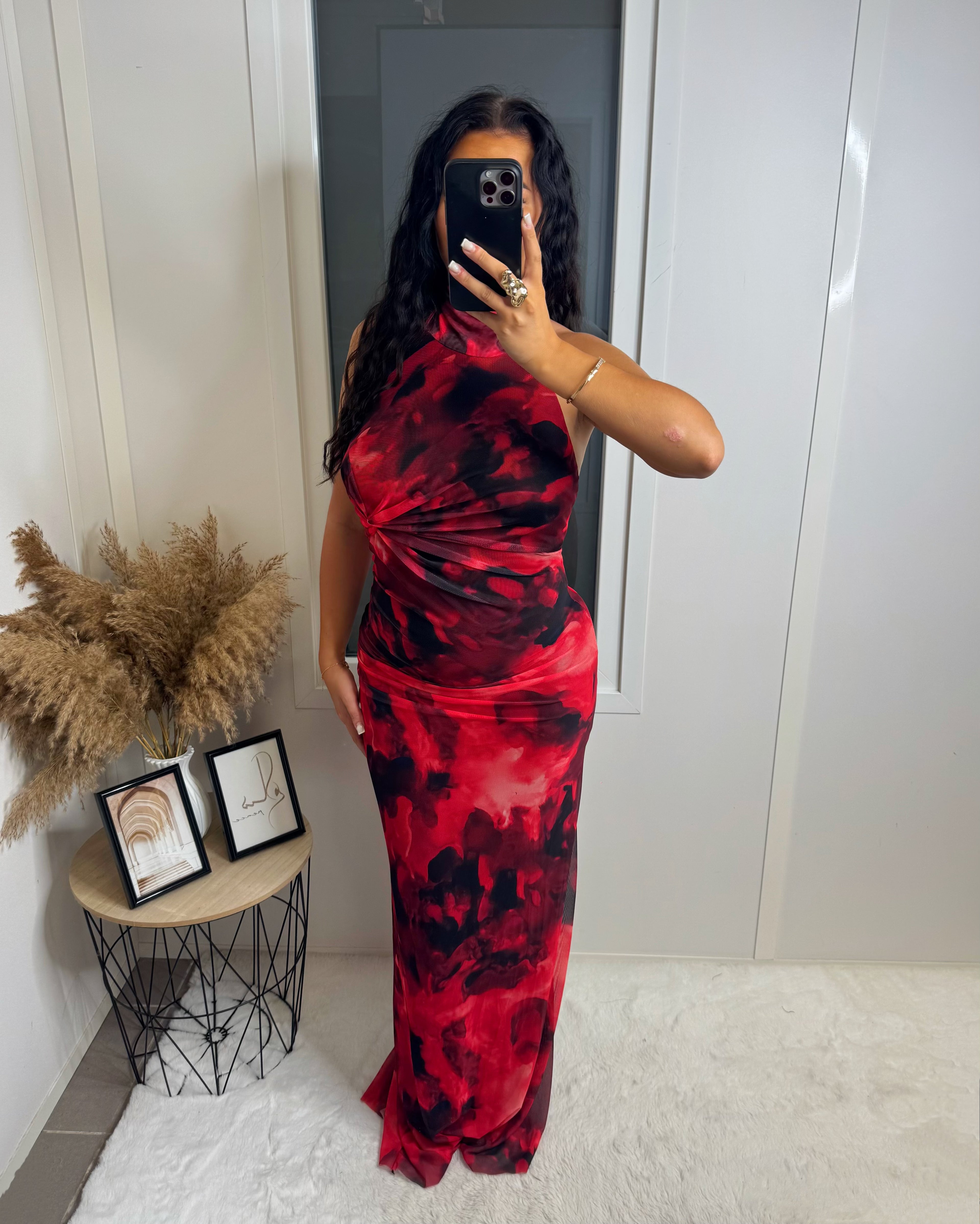 Robe longue Ysra rouge