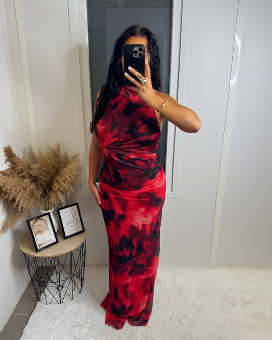 Robe longue Ysra rouge