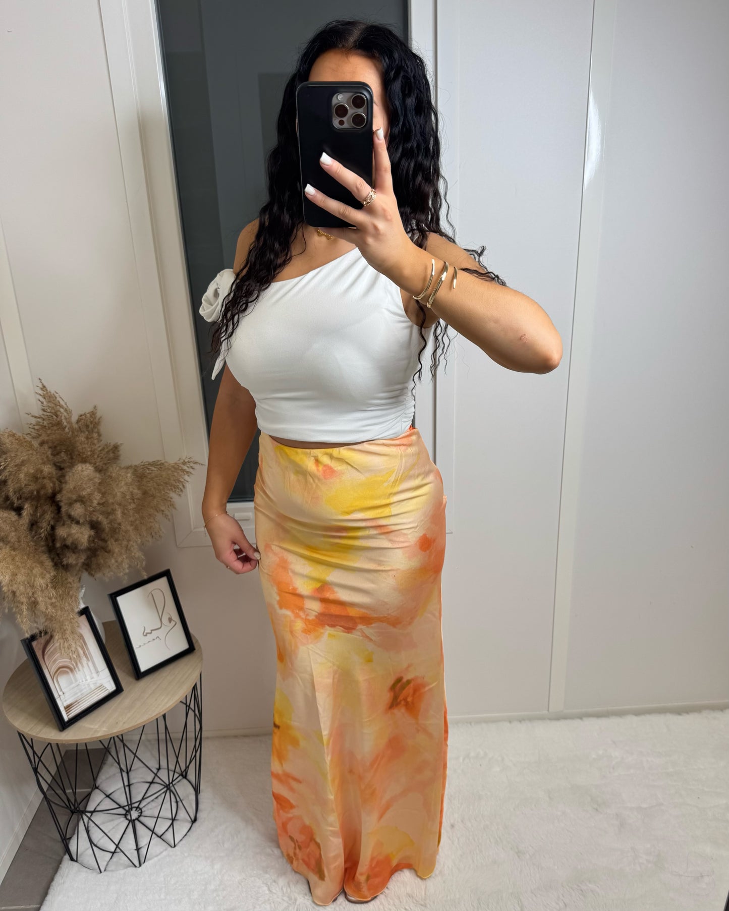 Jupe longue Maëra jaune