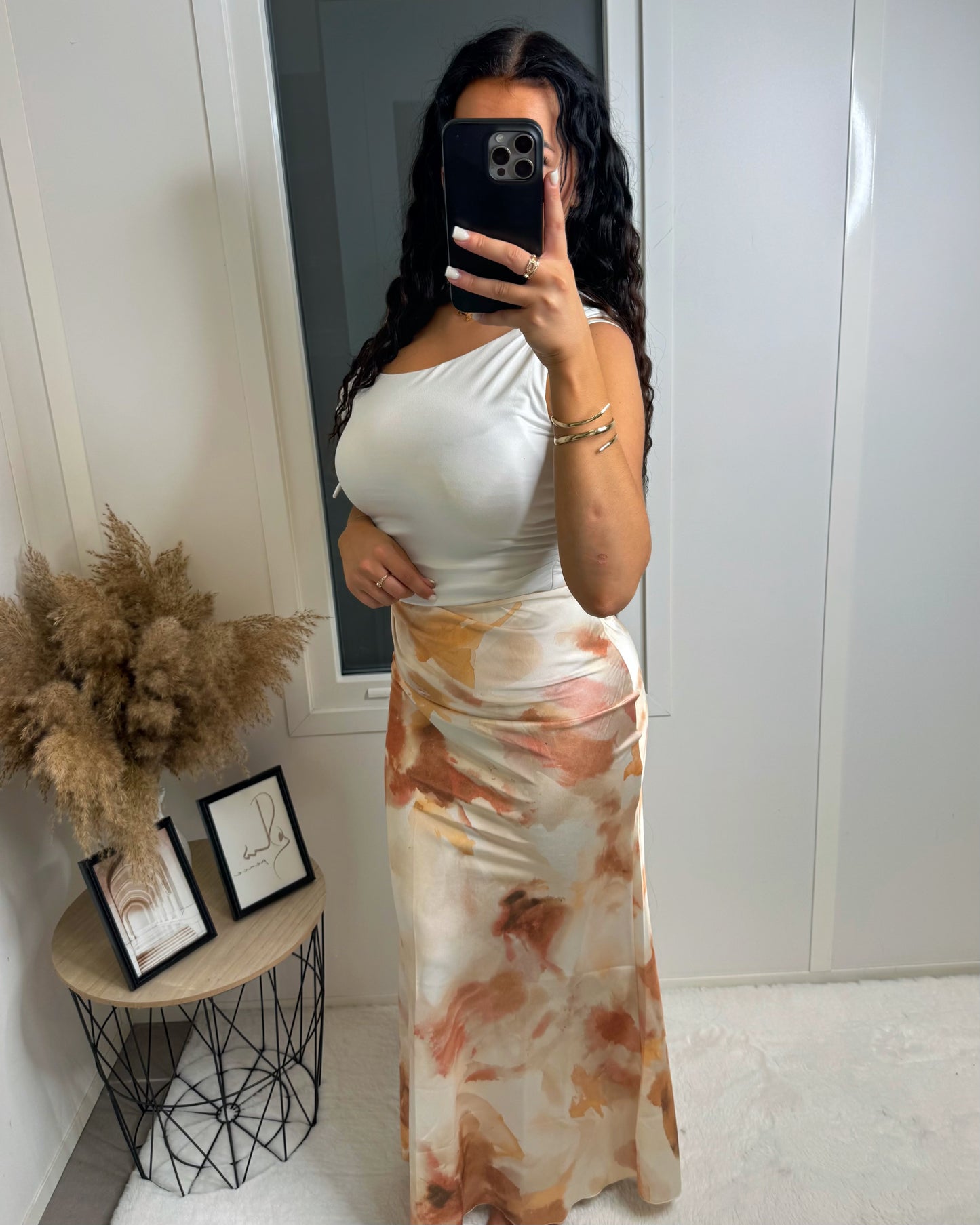 Jupe longue Maëra beige