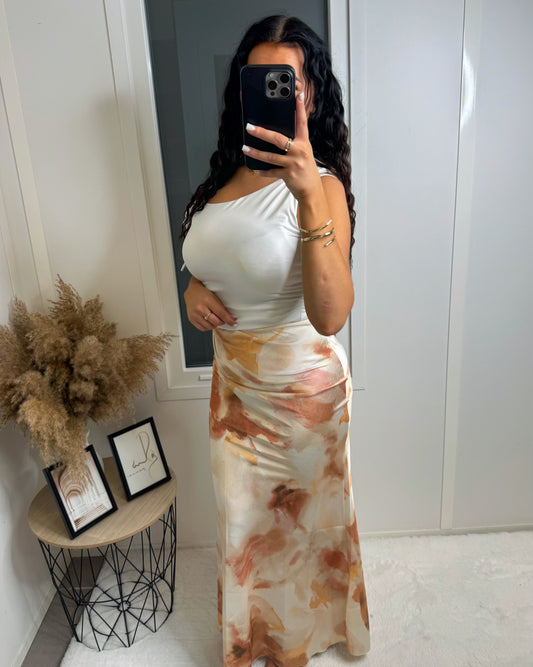 Jupe longue Maëra beige