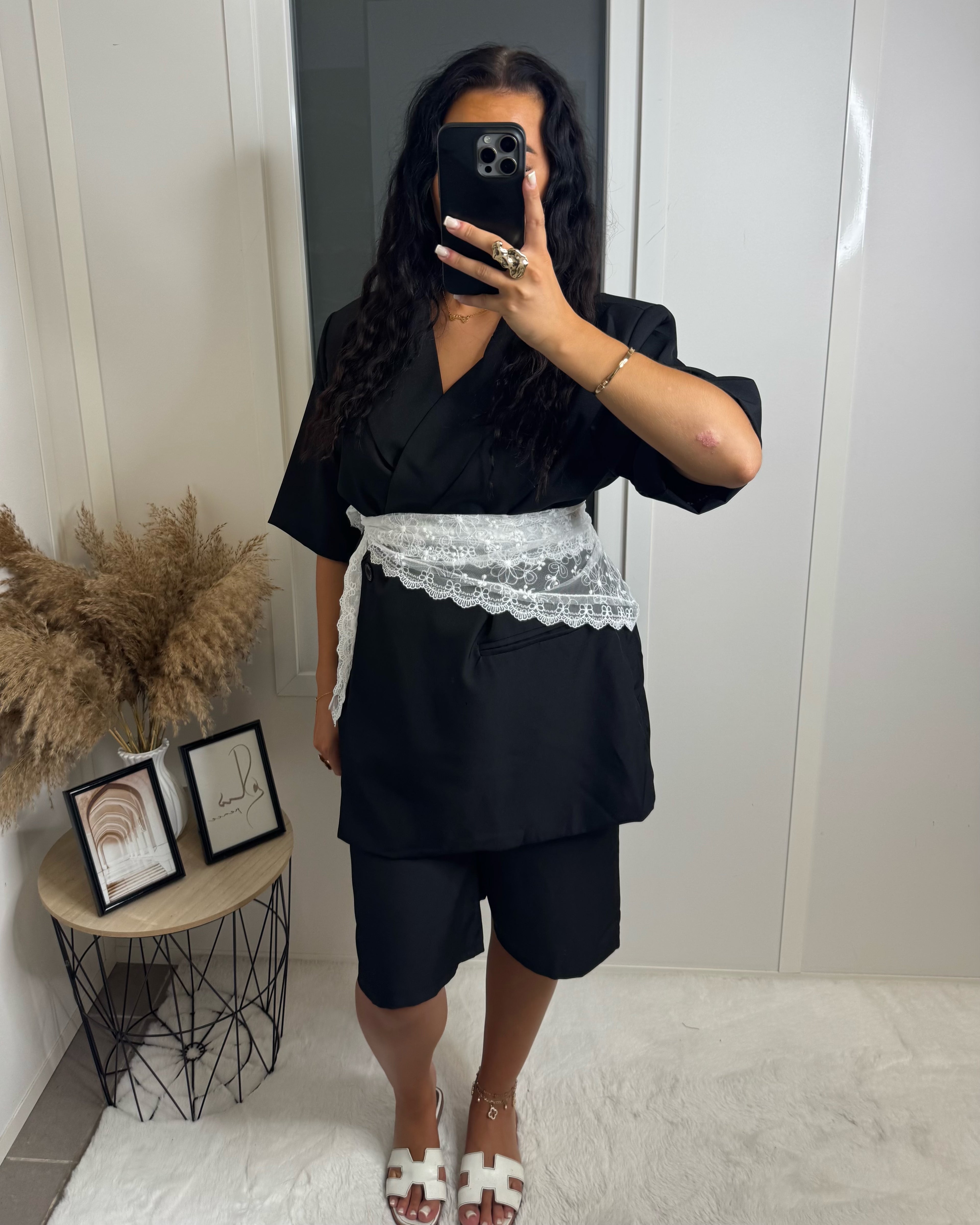 Ensemble Blazer Bermuda noir
