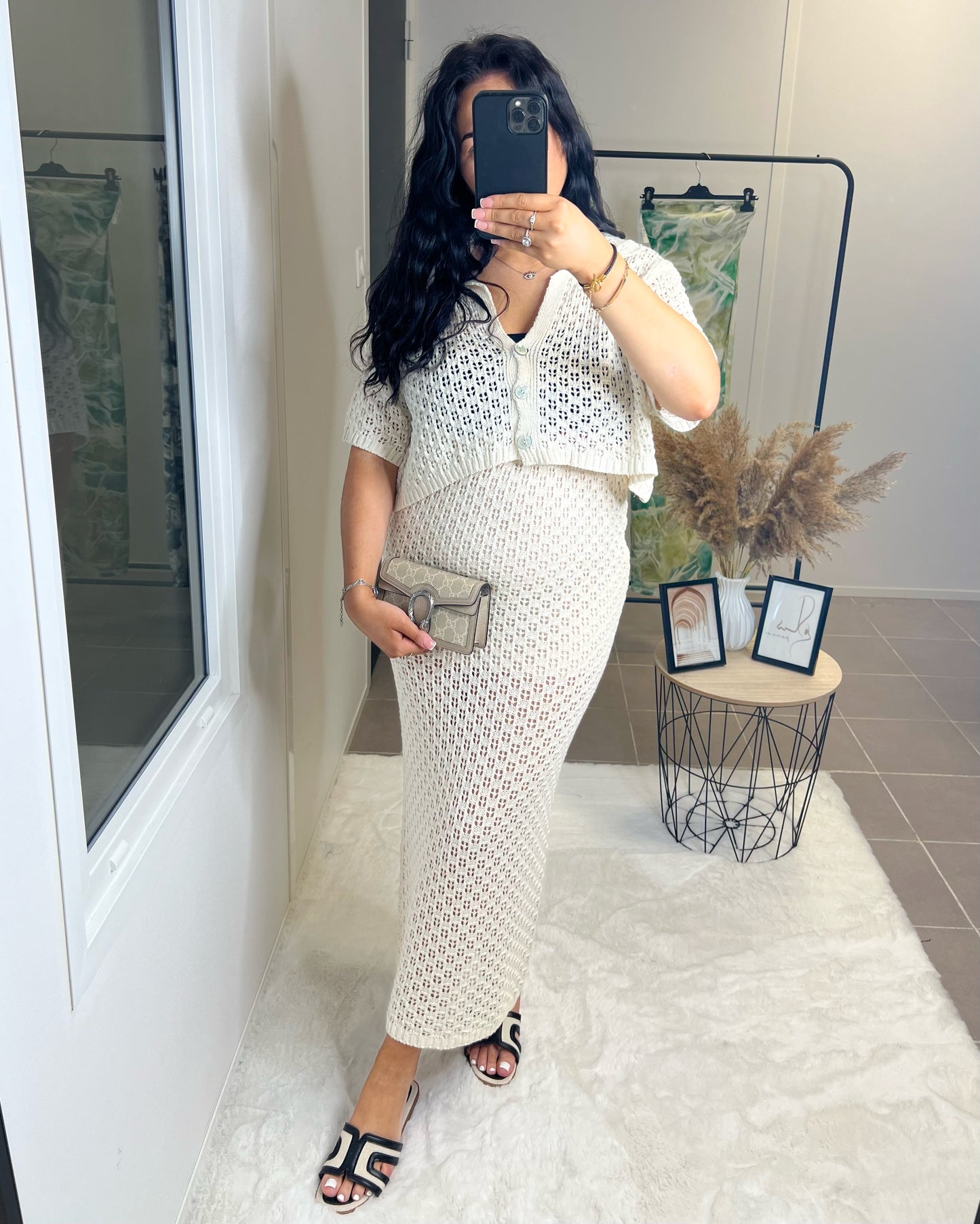 Ensemble crochet SALI blanc