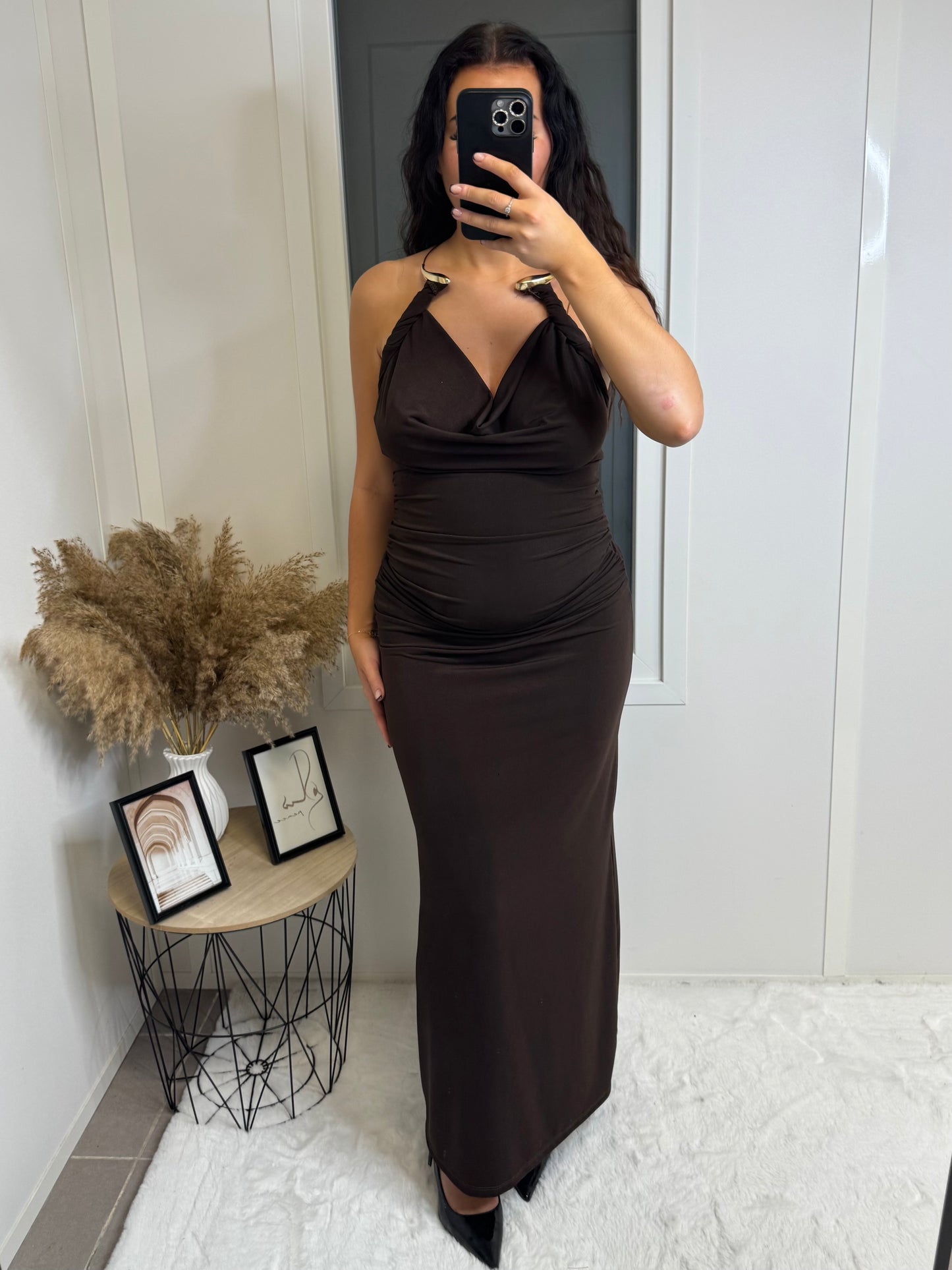Robe collier giuliana choco