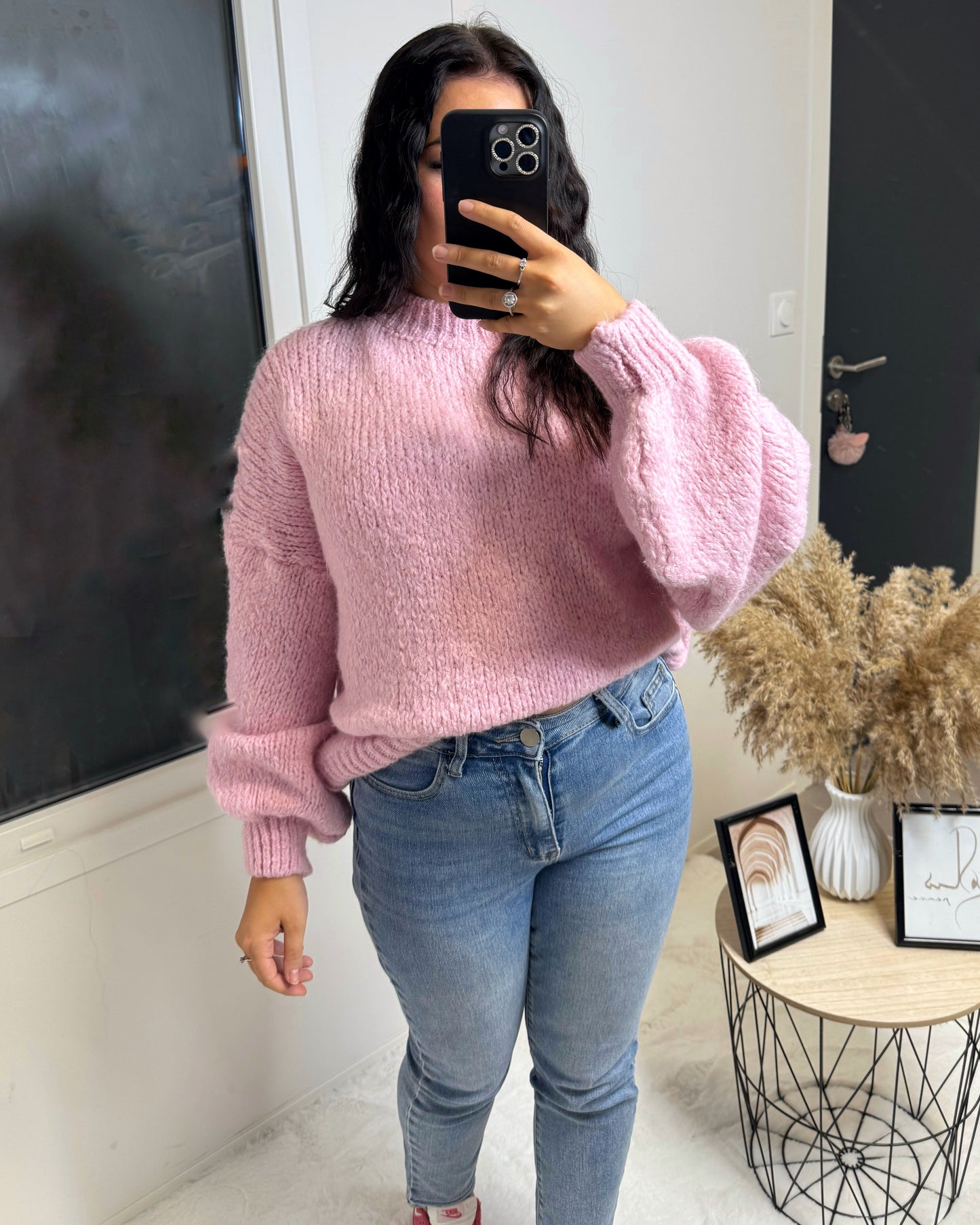 Pull oversize JADE rose