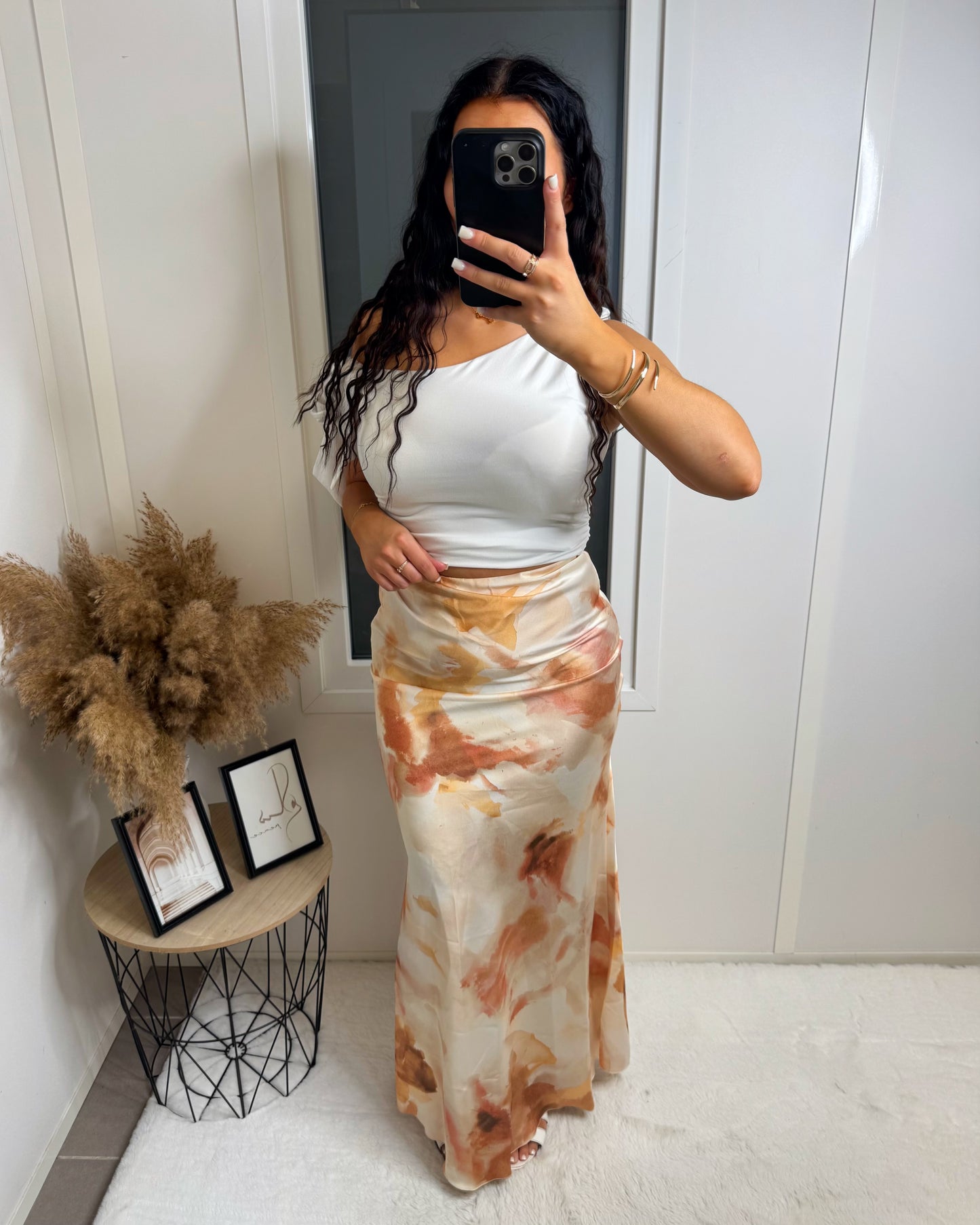Jupe longue Maëra beige
