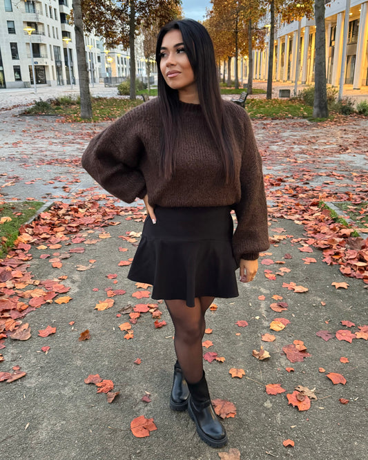 Pull oversize Jade choco intense