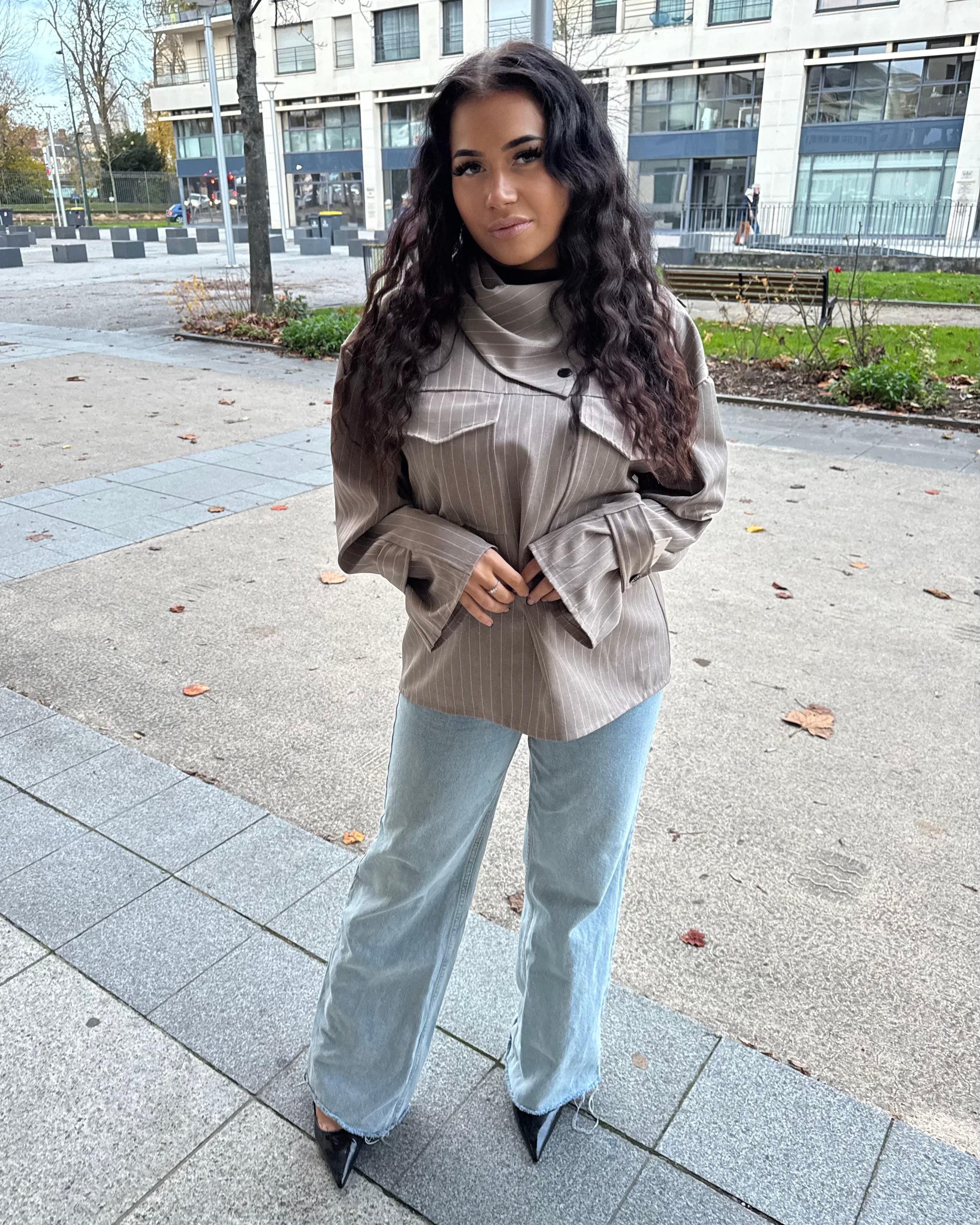 Chemise Maira taupe
