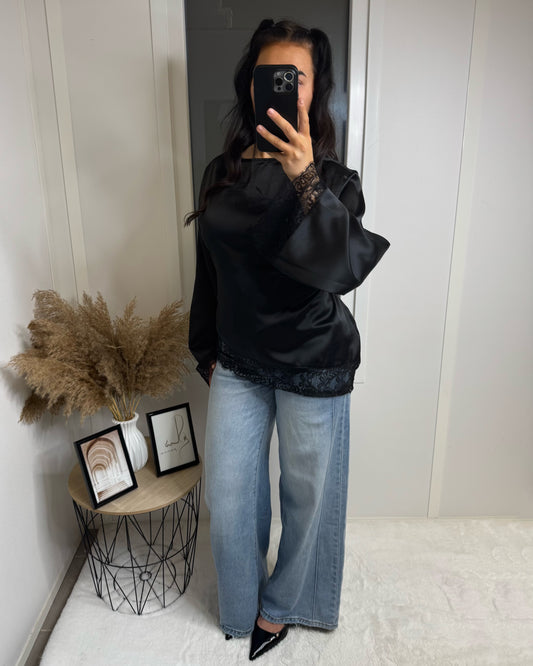 Top dentelle Lindsay noir