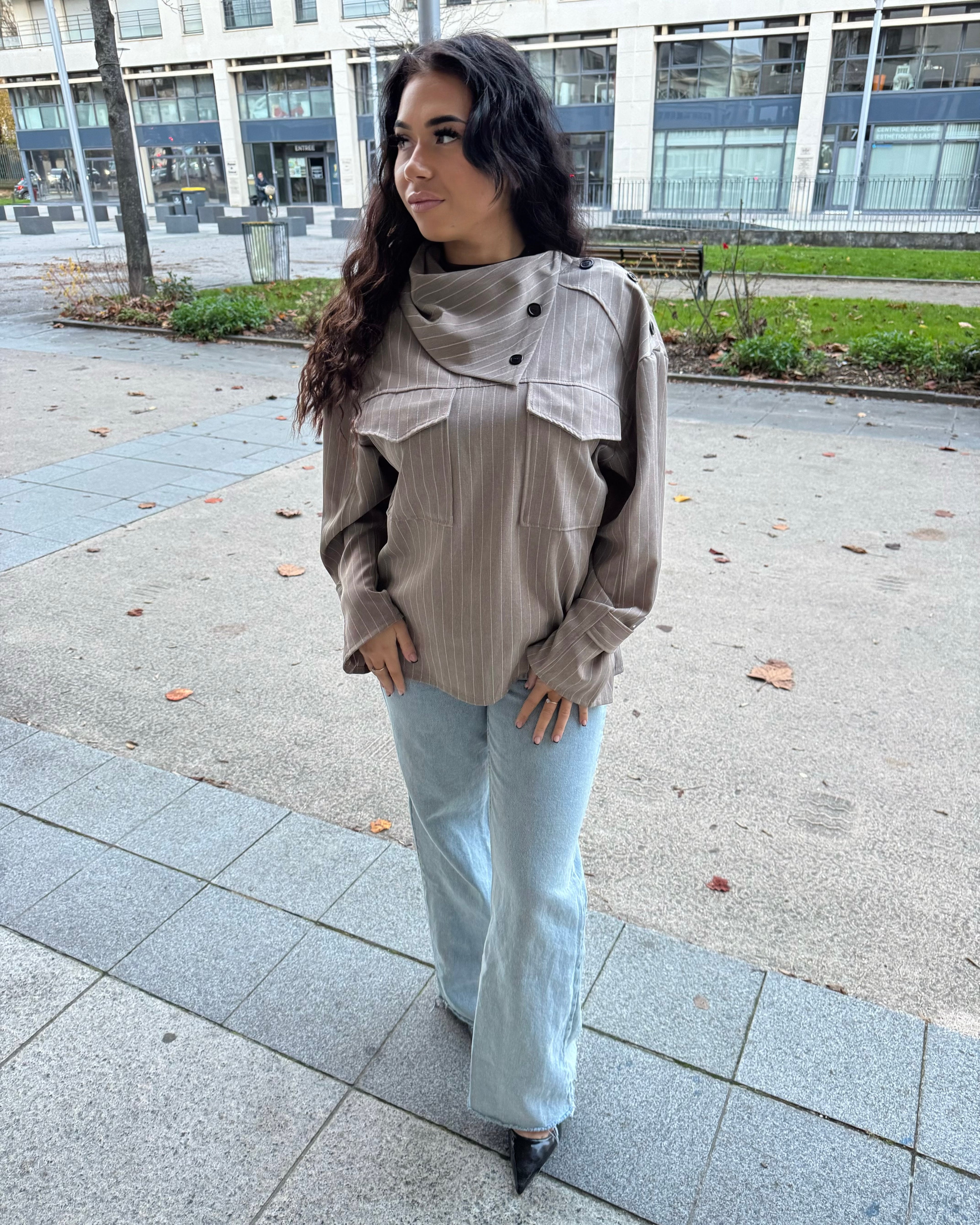 Chemise Maira taupe