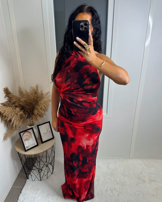 Robe longue Ysra rouge