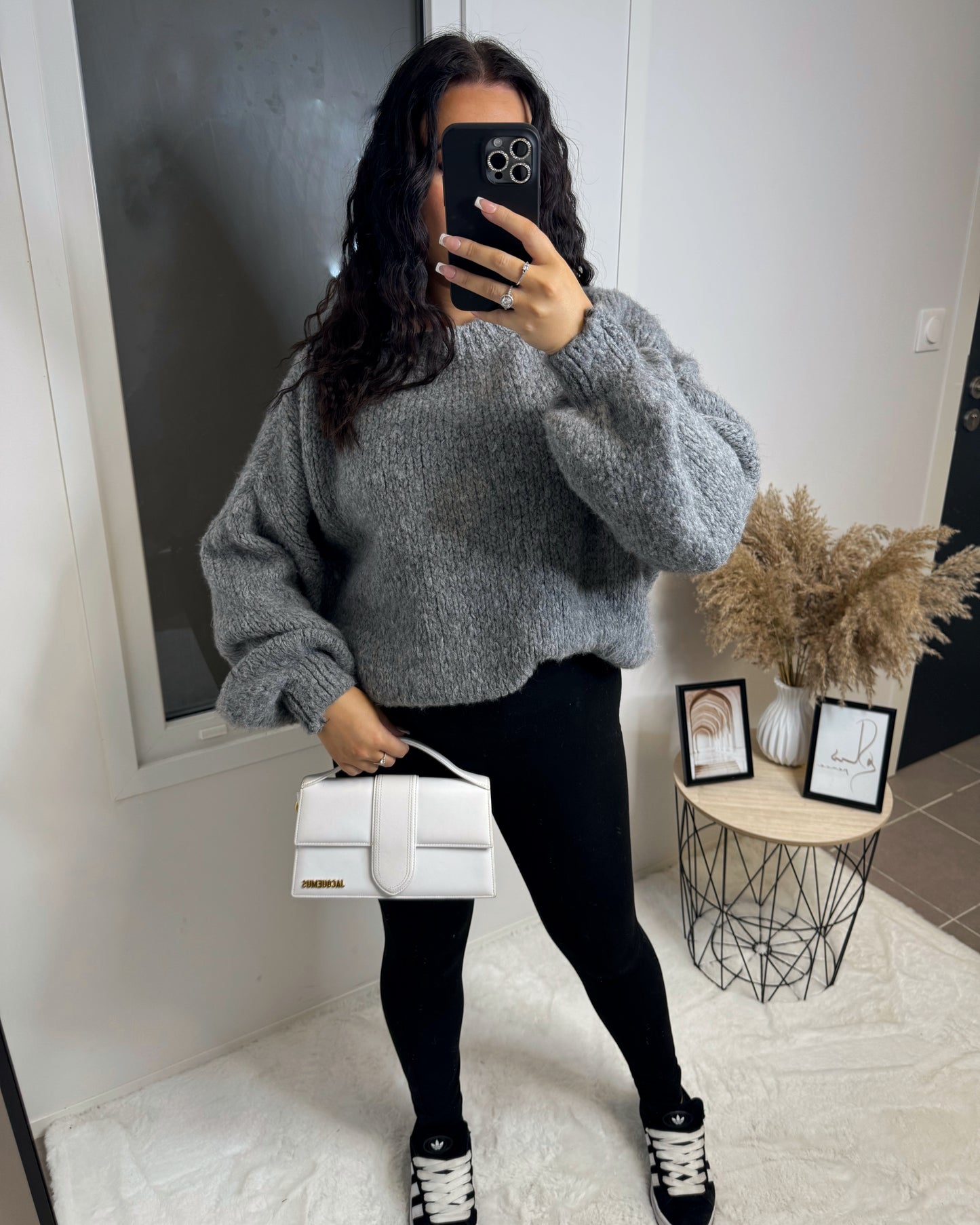 Pull oversize JADE gris