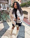 Fourrure Yasmine beige