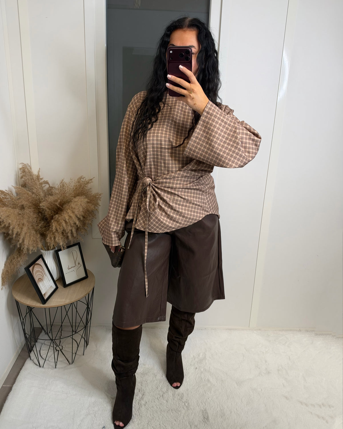 Chemise à carreaux