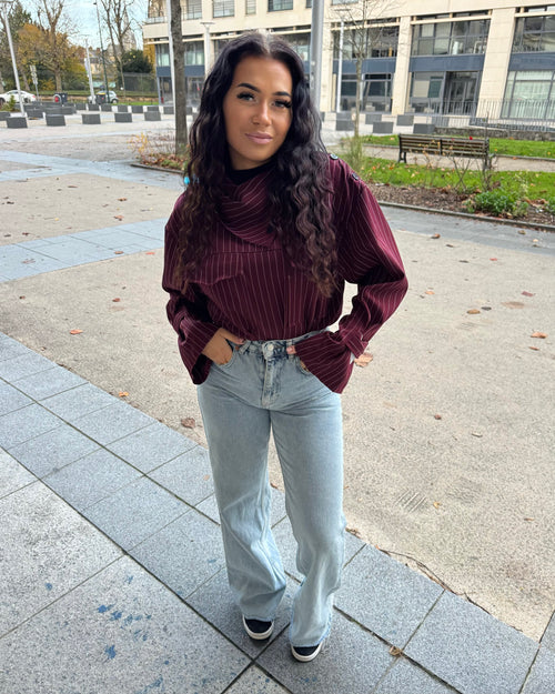 Chemise Maira bordeaux