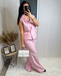 Veste sans manche Yara rose