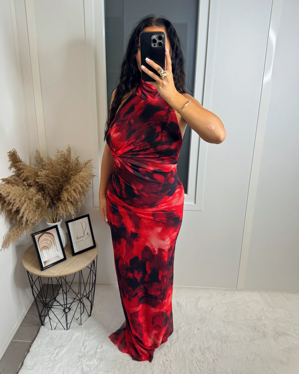 Robe longue Ysra rouge