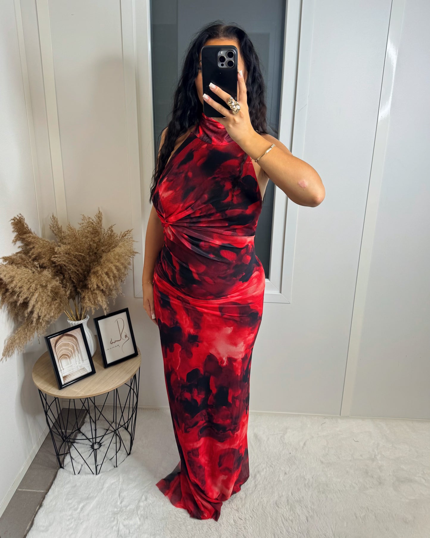 Robe longue Ysra rouge