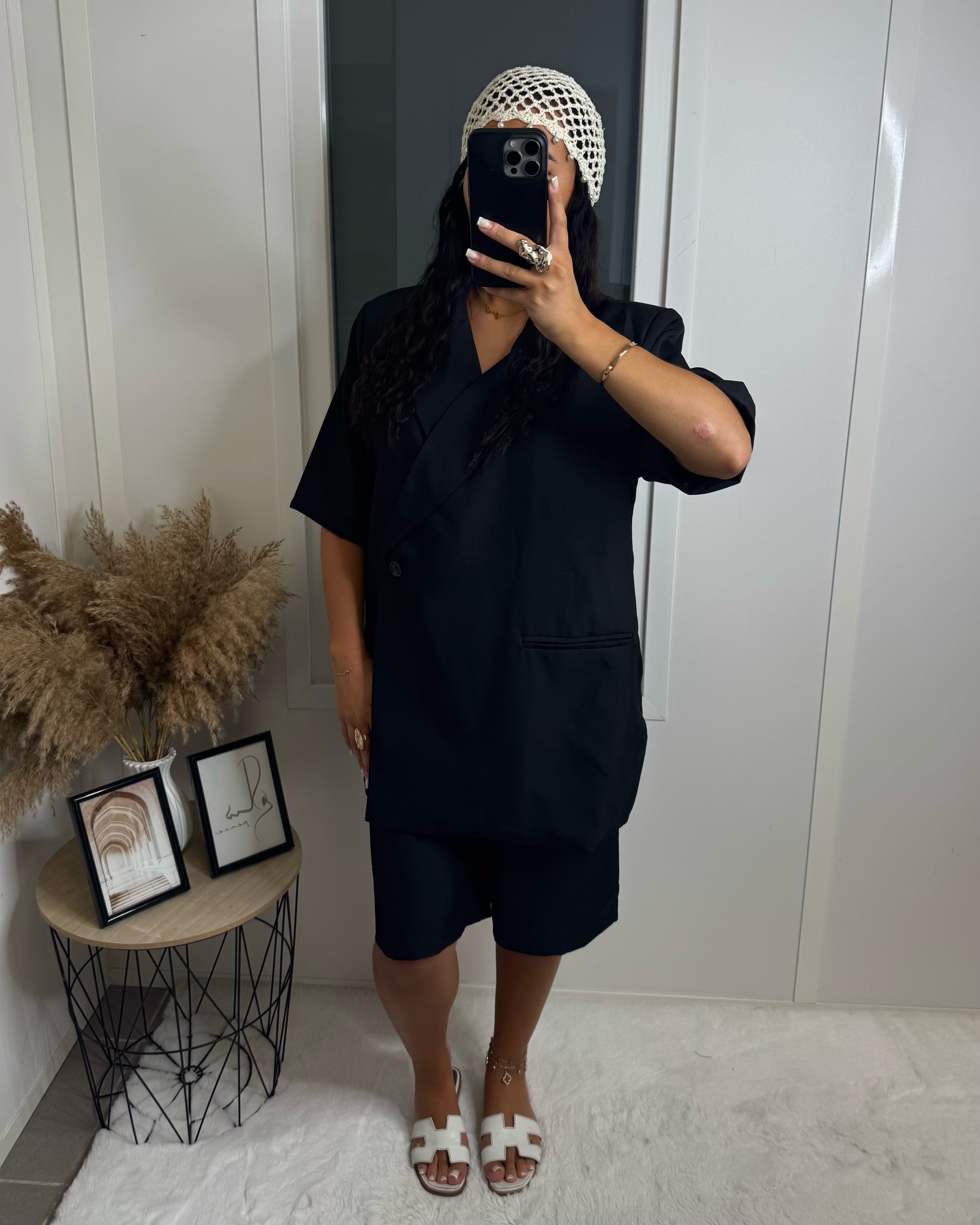 Ensemble Blazer Bermuda noir