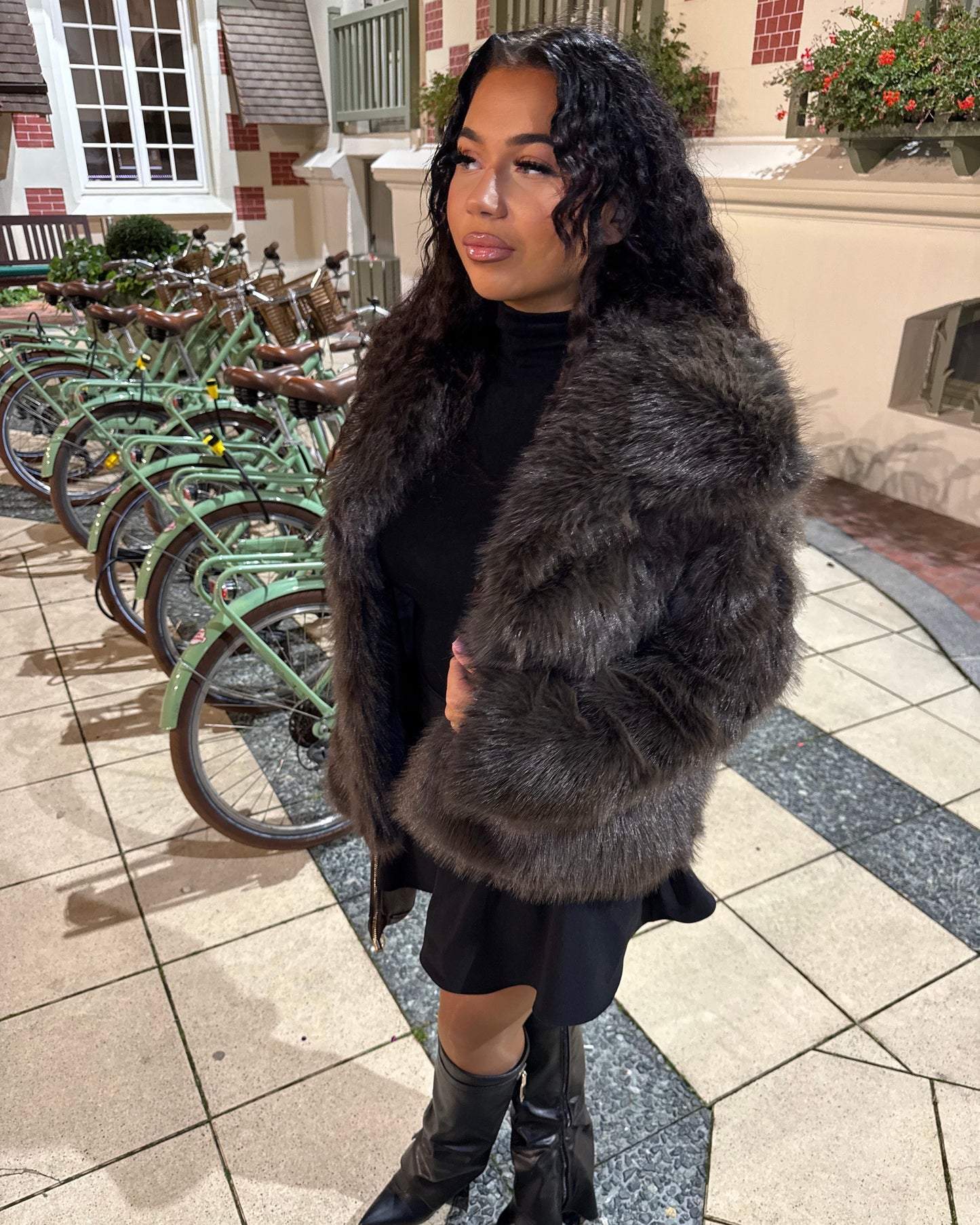 Fourrure Yasmine choco