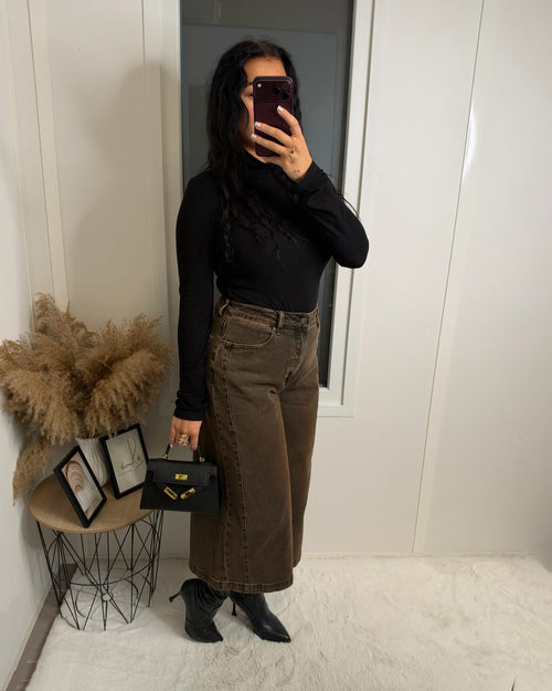 Bermuda jean choco