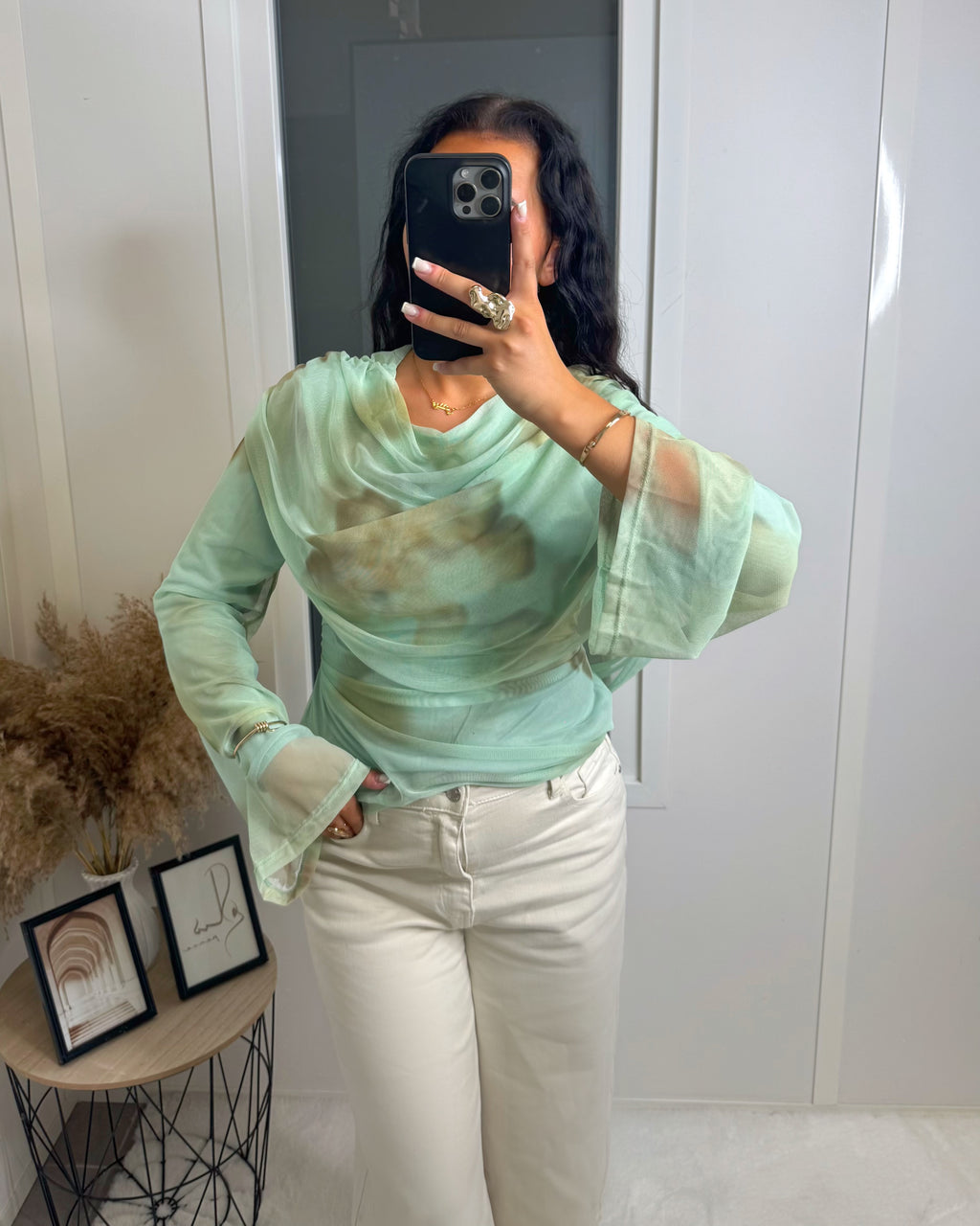 Top Maïa vert d’eau