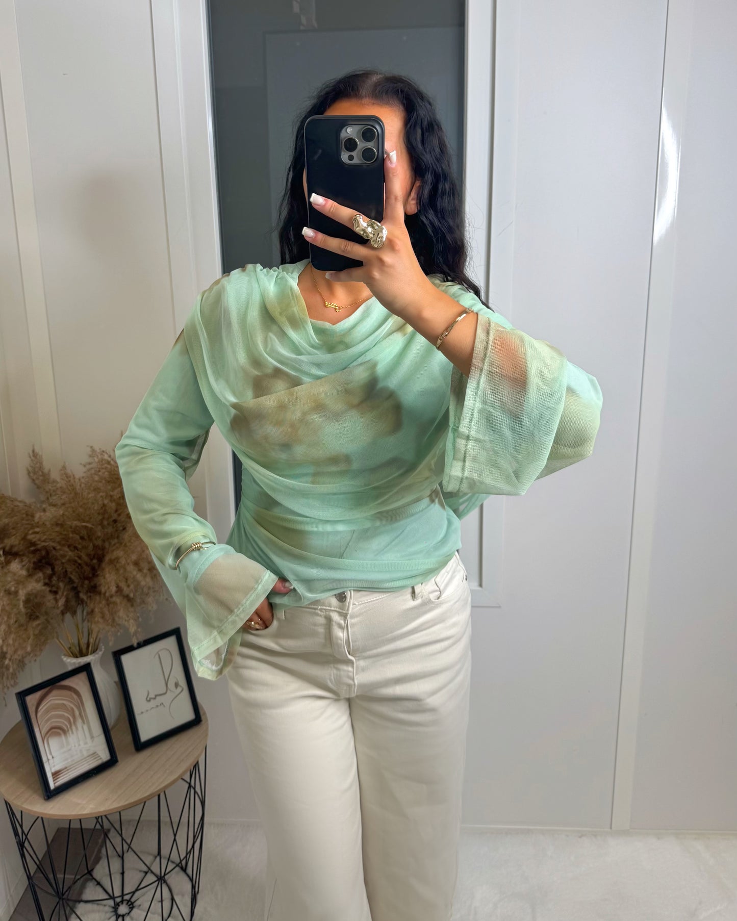 Top Maïa vert d’eau