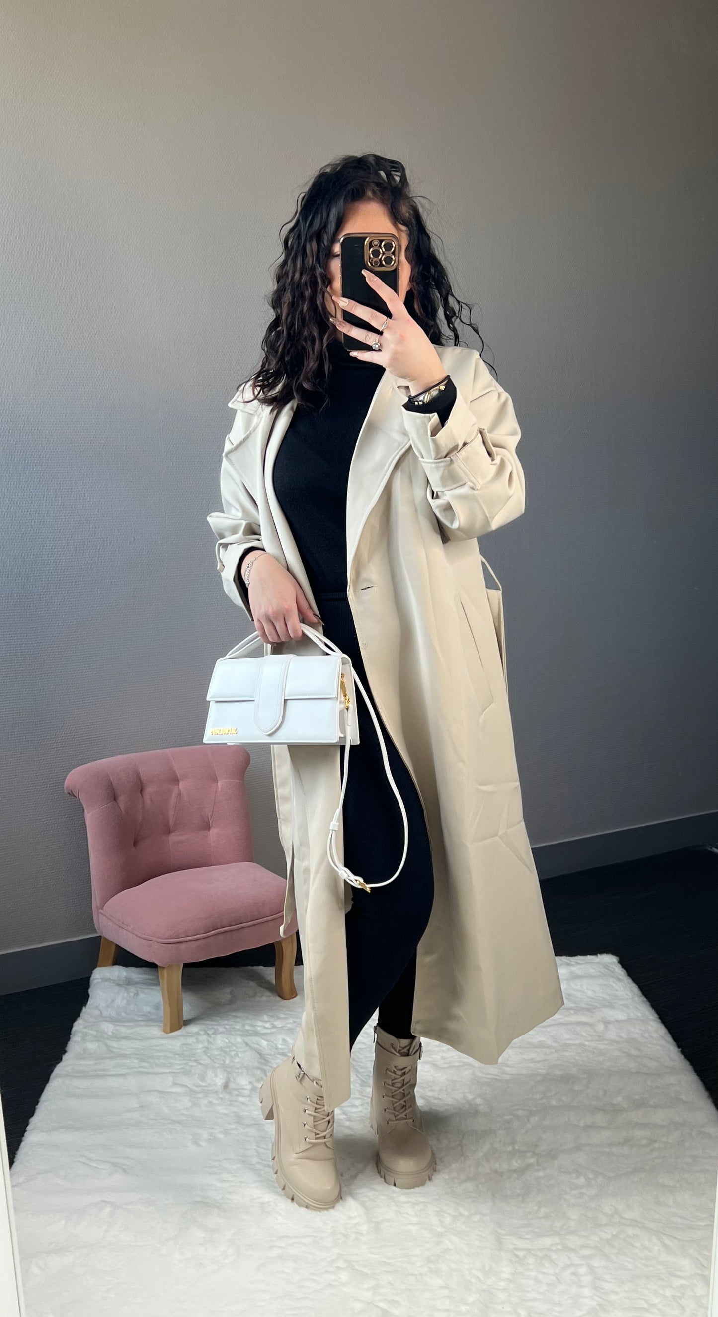 Beige Trench Coat